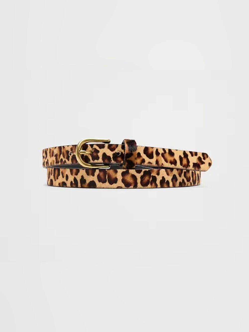(354) NWT BANANA REPUBLIC FACTORY Leopard Hair Belt, Size M